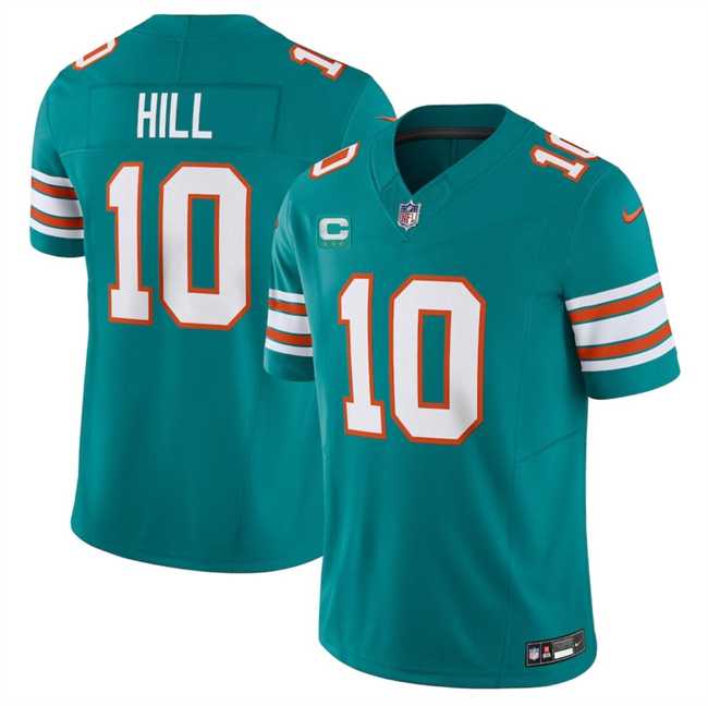 Men & Women & Youth Miami Dolphins #10 Tyreek Hill Aqua F.U.S.E Alternate With 3-Star C Patch Vapor Limited Stitched Jersey->miami dolphins->NFL Jersey